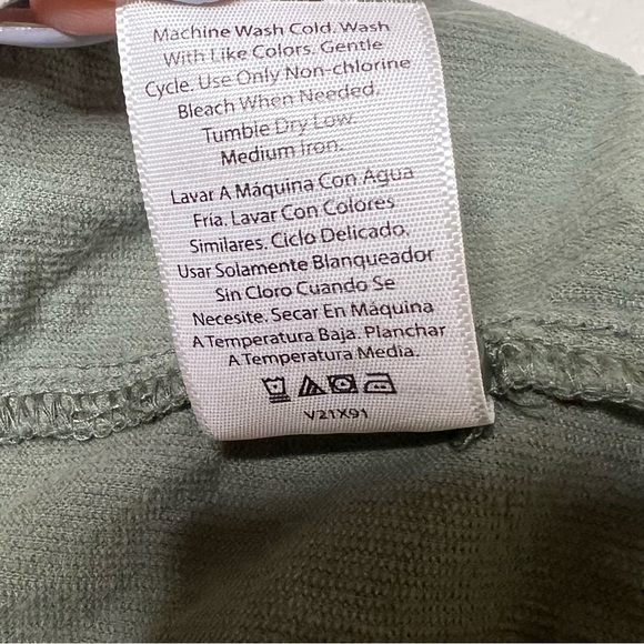 Time and Tru Women's Short Sea Turtle Green Tiered Dress - Picture 5 of 7